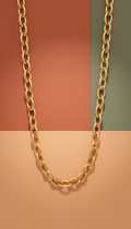 Goldene Kette mit mediterranen Akzenten